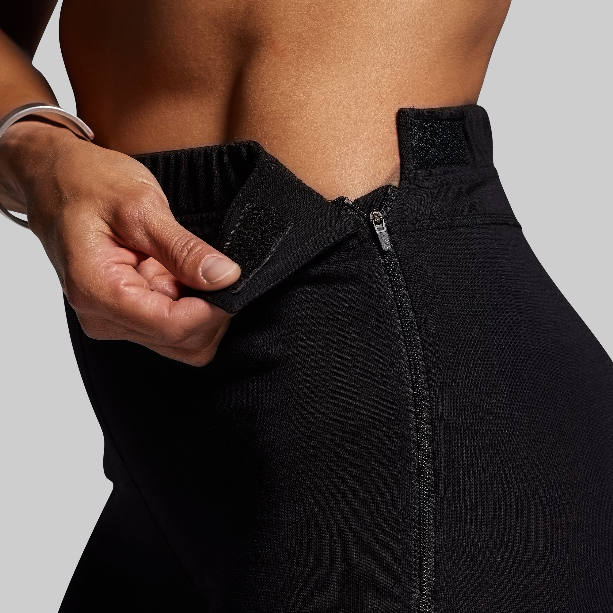 Women's Ridgeline Merino Full Zip Bottom 165 (Black)