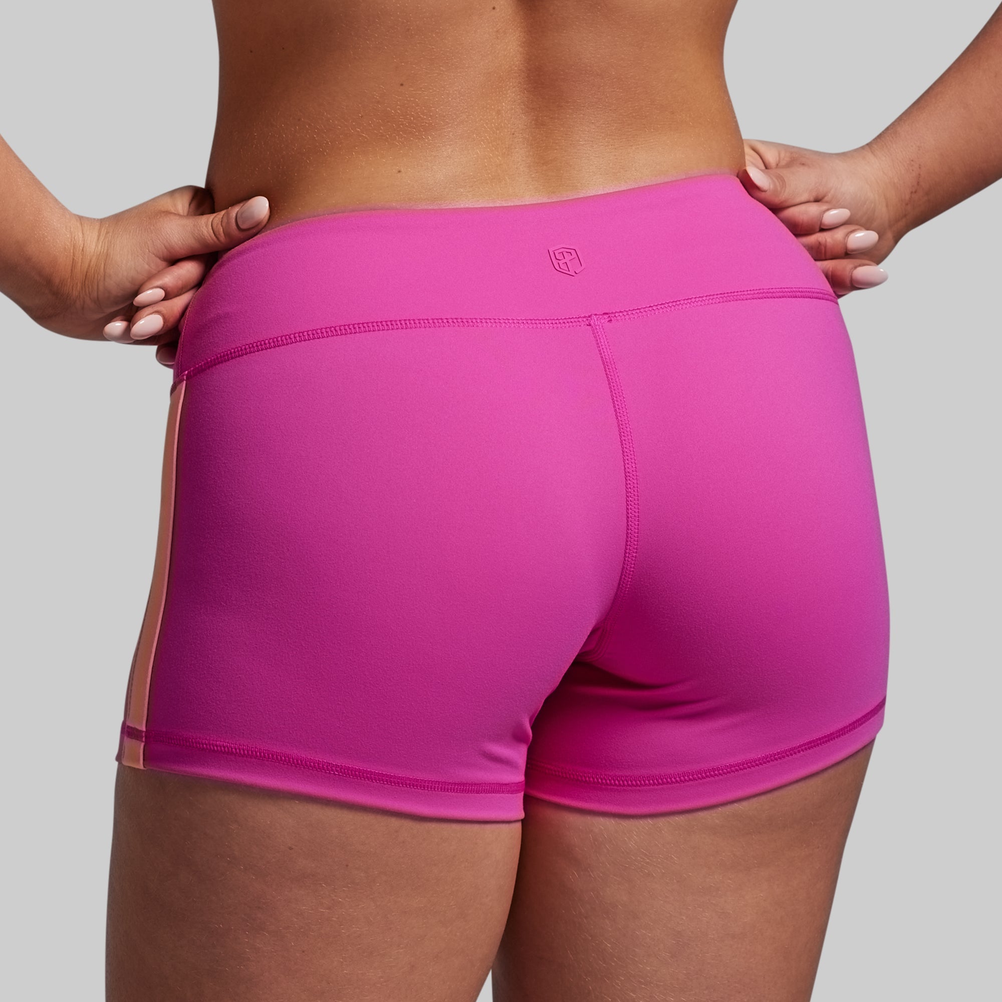 Double Take Booty Short (Fuchsia)