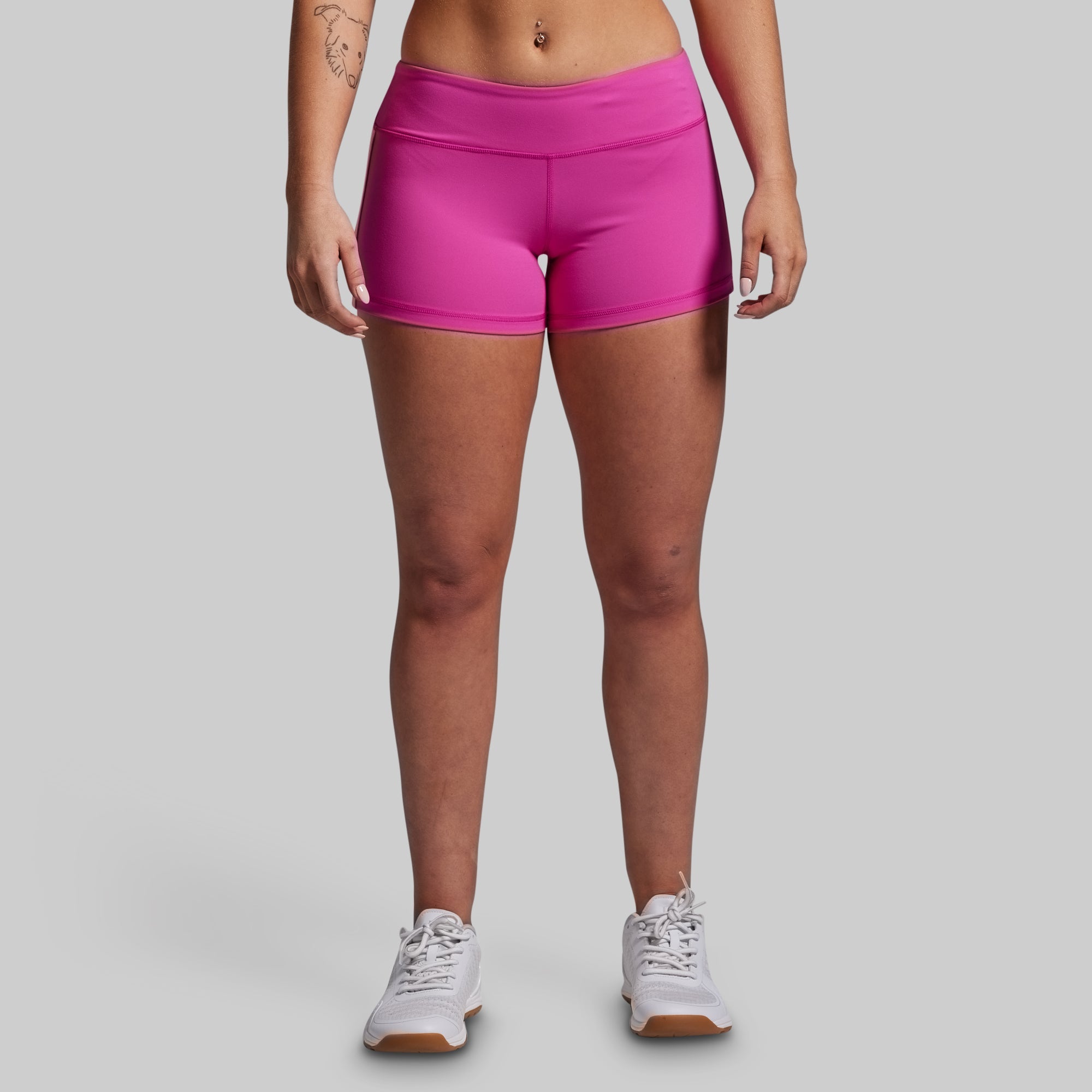 Double Take Booty Short (Fuchsia)
