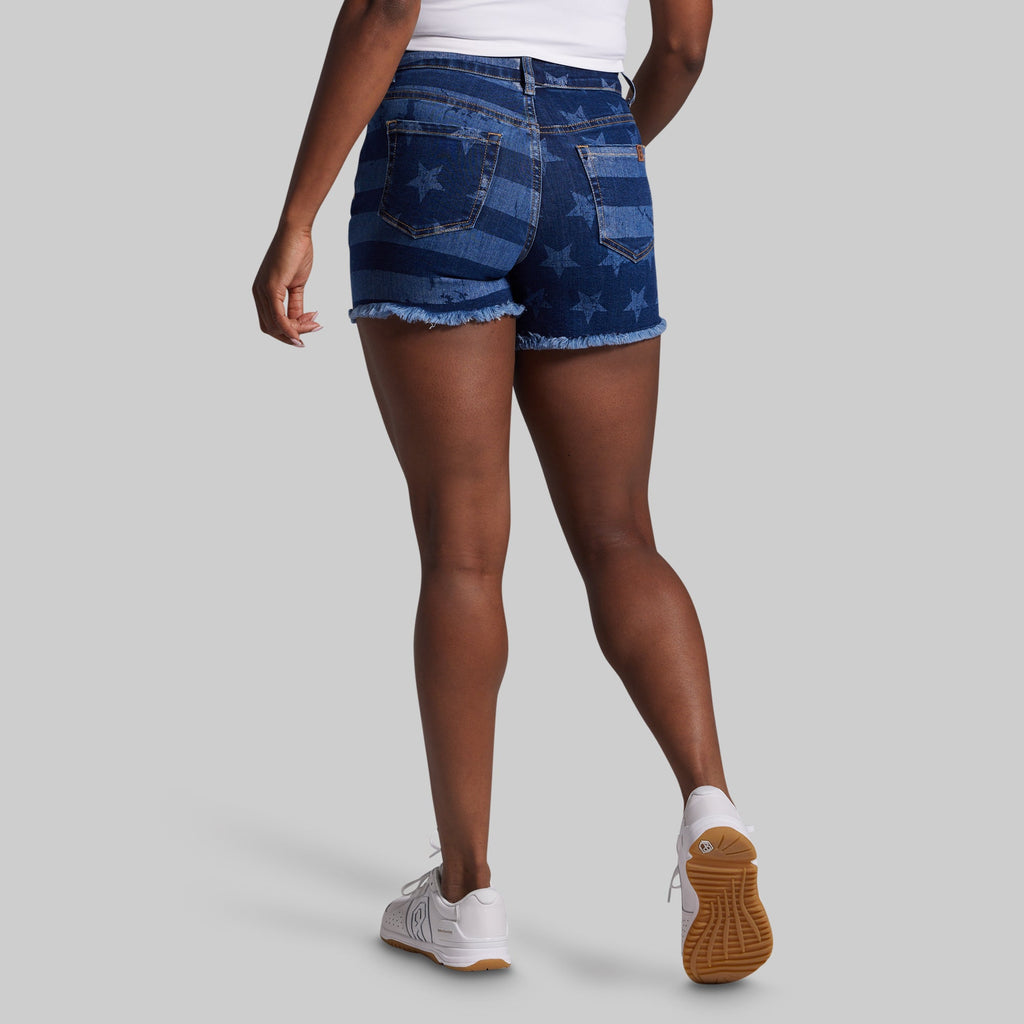 FLEX Stretchy Jean Short (Dark Americana)