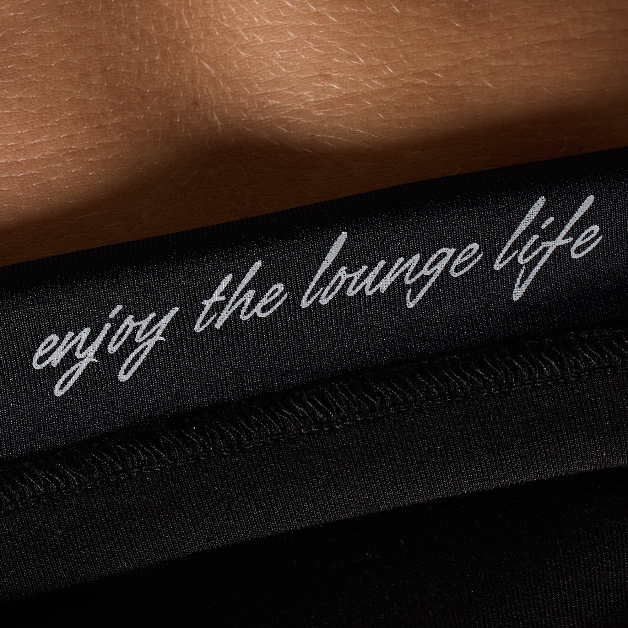 Lounge Lux Cropped Pullover (Black)