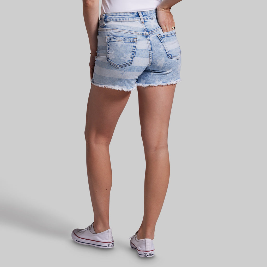 FLEX Stretchy Jean Short (Light Americana)