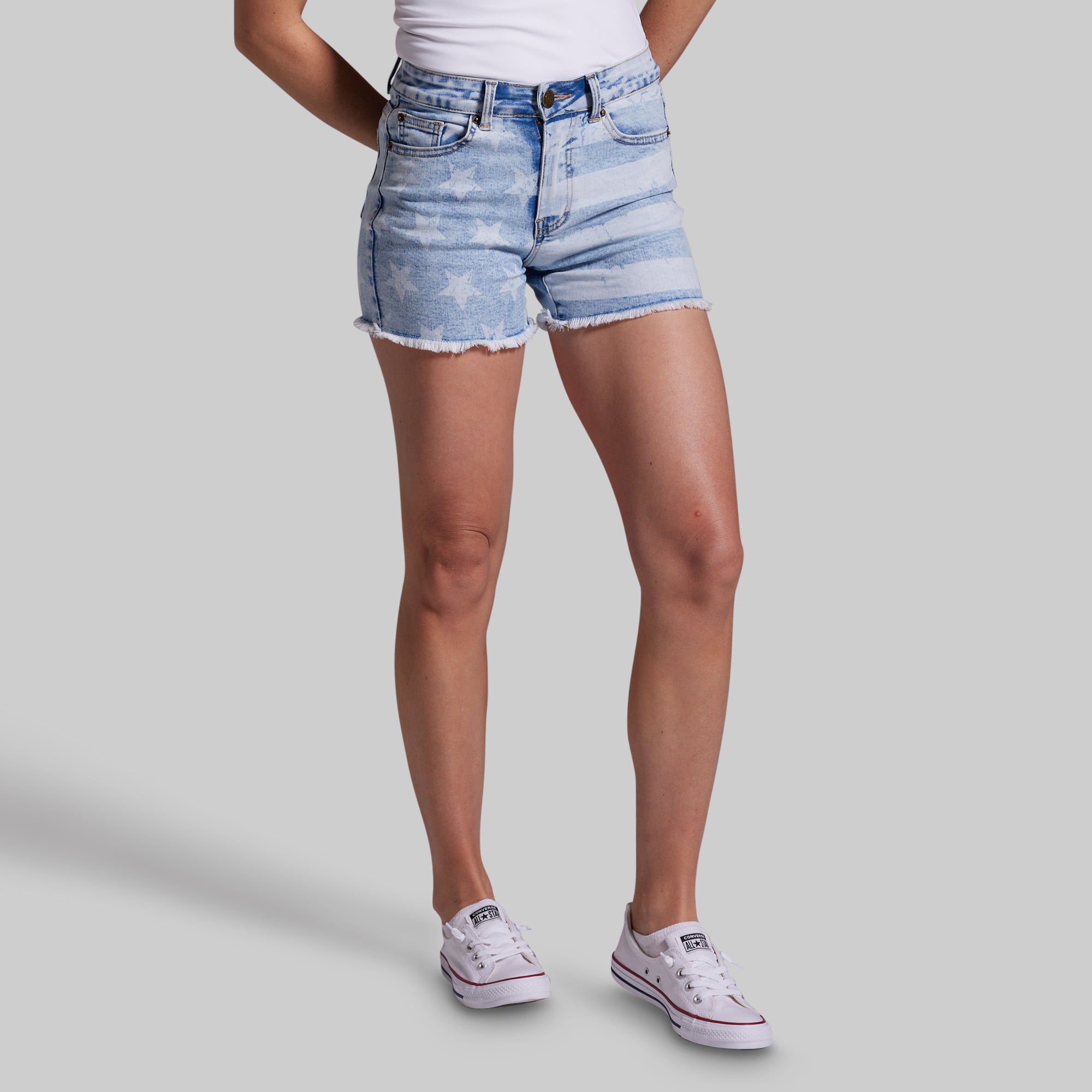 FLEX Stretchy Jean Short (Light Americana)