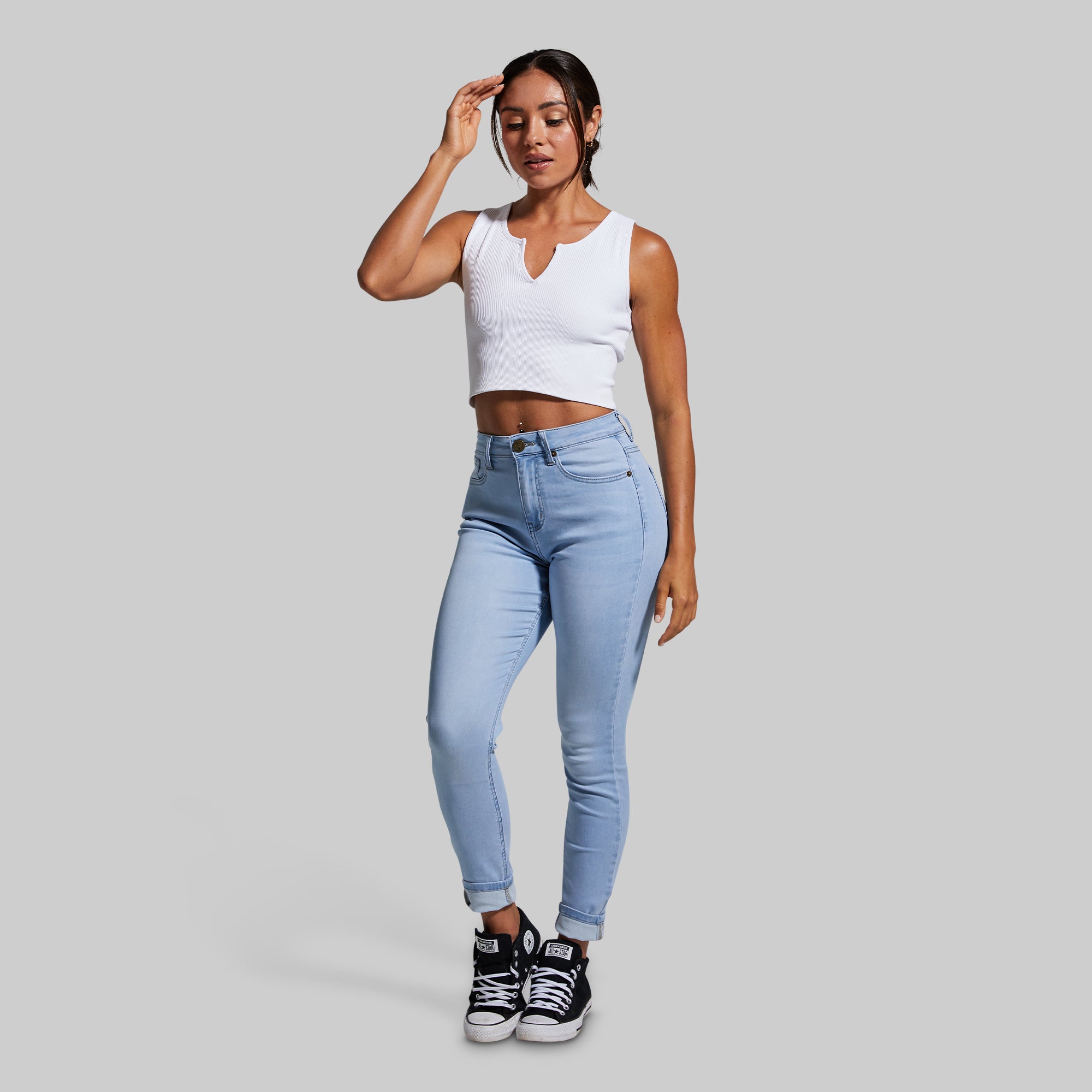 FLEX Stretchy High-Rise Skinny Jean (Light Wash)