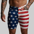 FLEX Stretchy Jort 7" (American Flag)