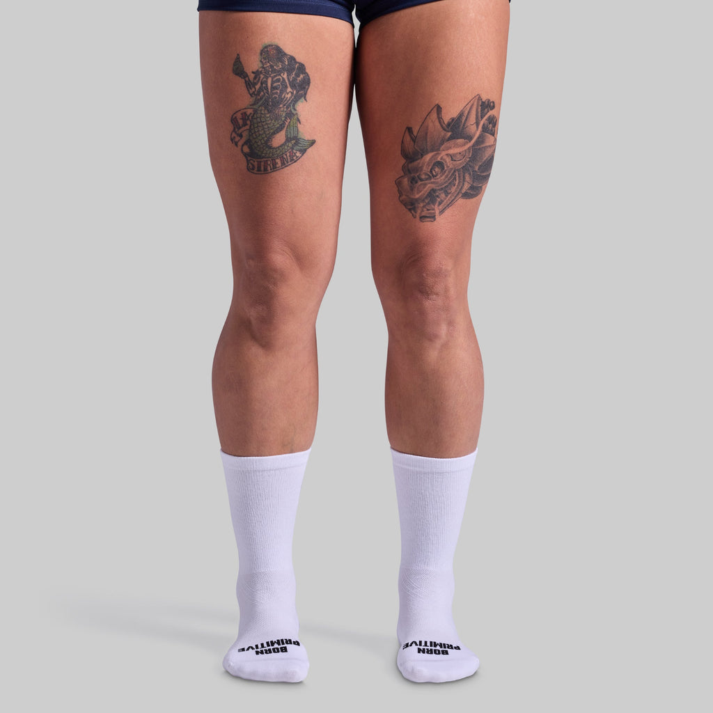 Performance Crew Sock 2-Pack (Black/White)