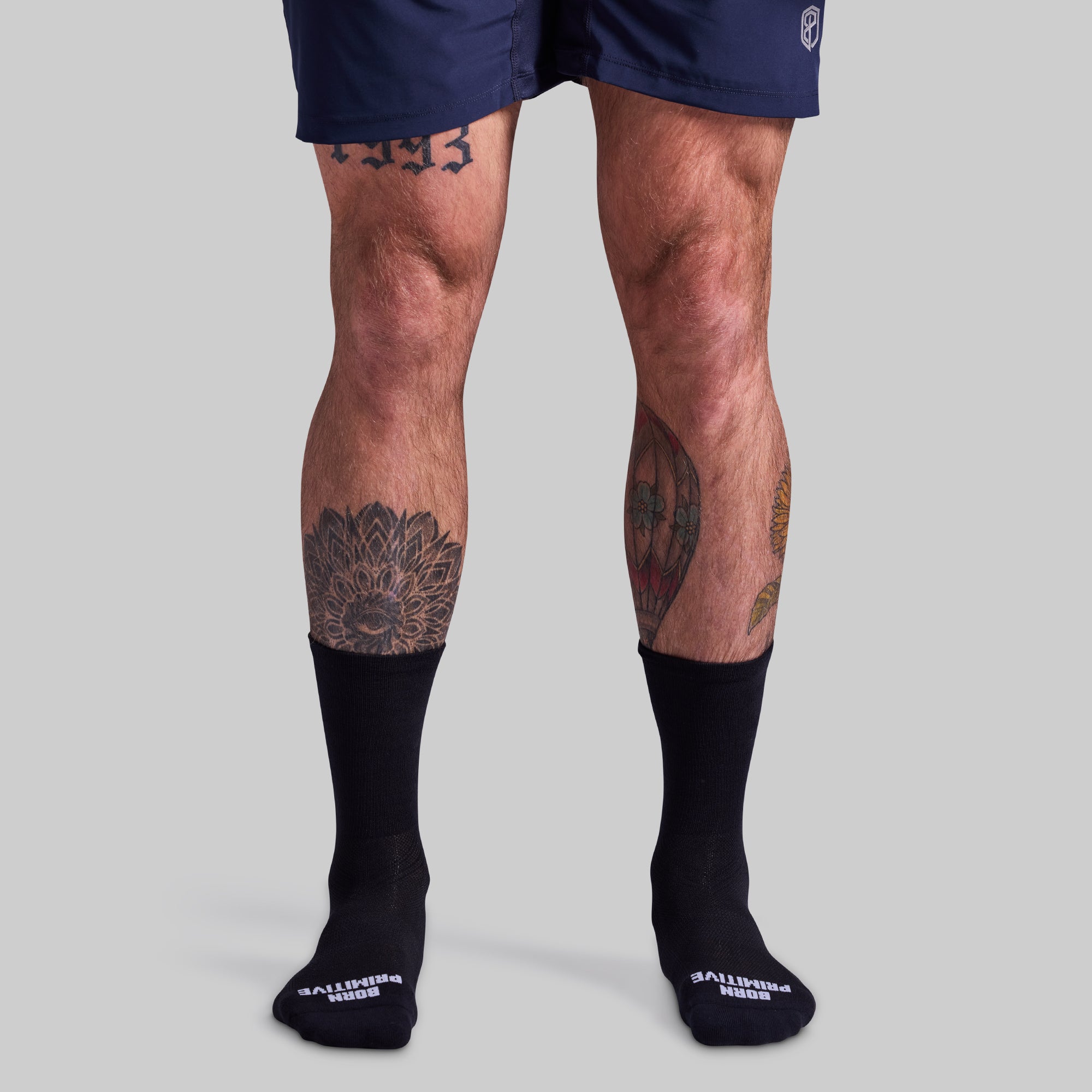 Performance Crew Sock 2-Pack (Black/White)