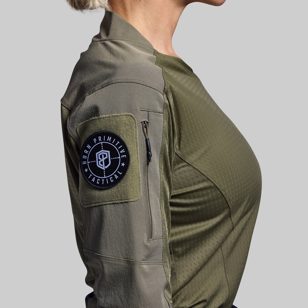 Women's Long Sleeve Op Top Pro (OD Green)