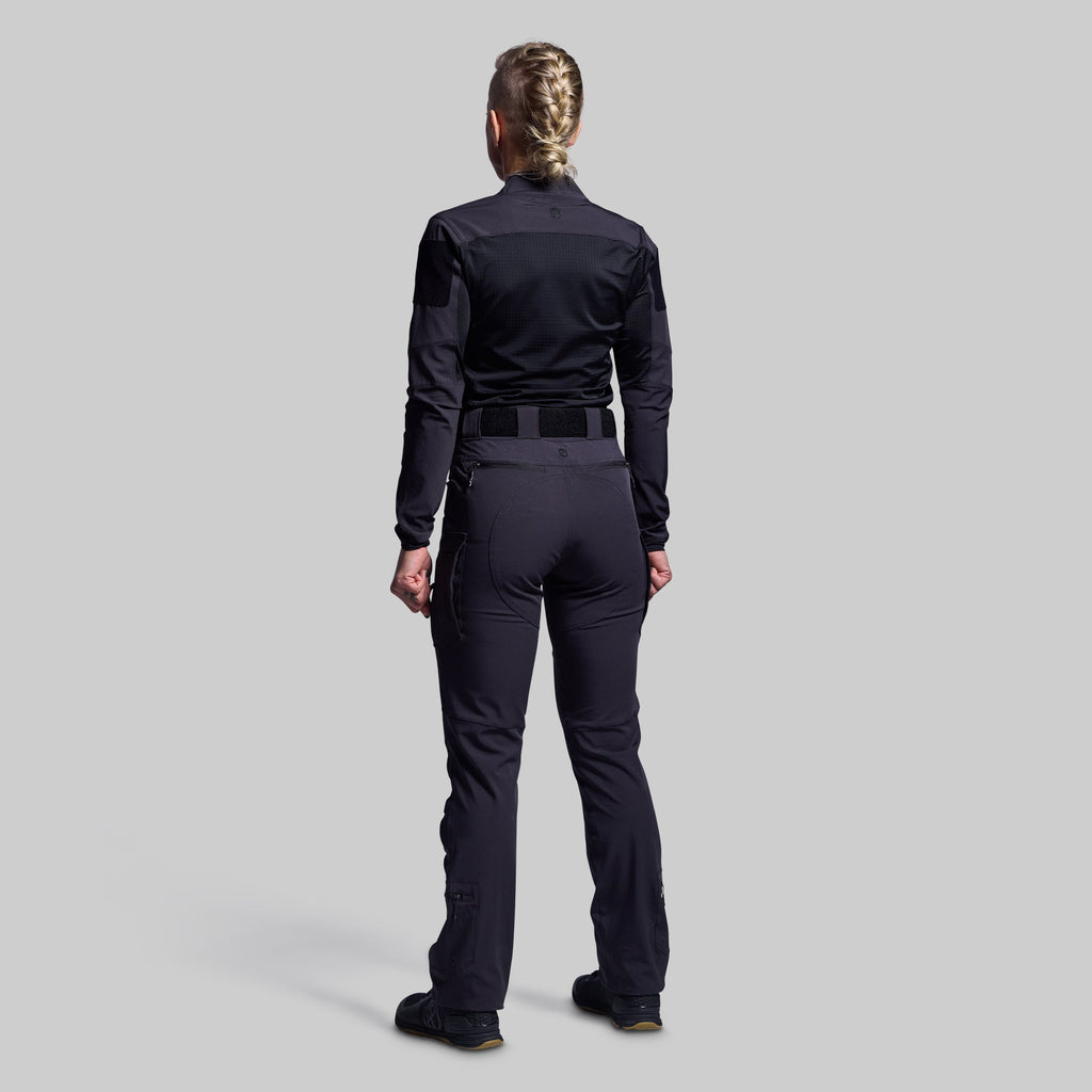 Women's Long Sleeve Op Top Pro (Black)
