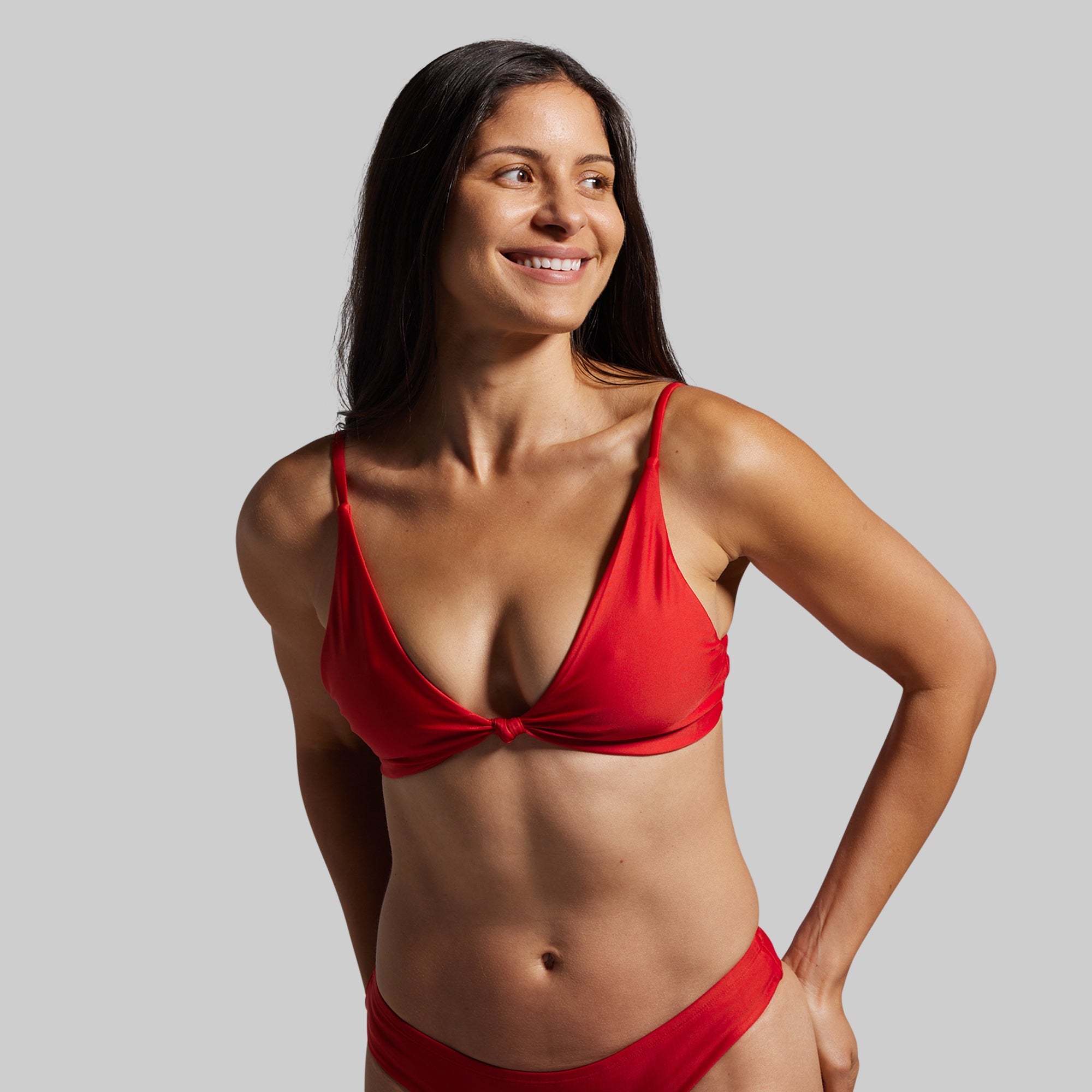 Sun Seeker Cheeky Thong Set (Bright Red)