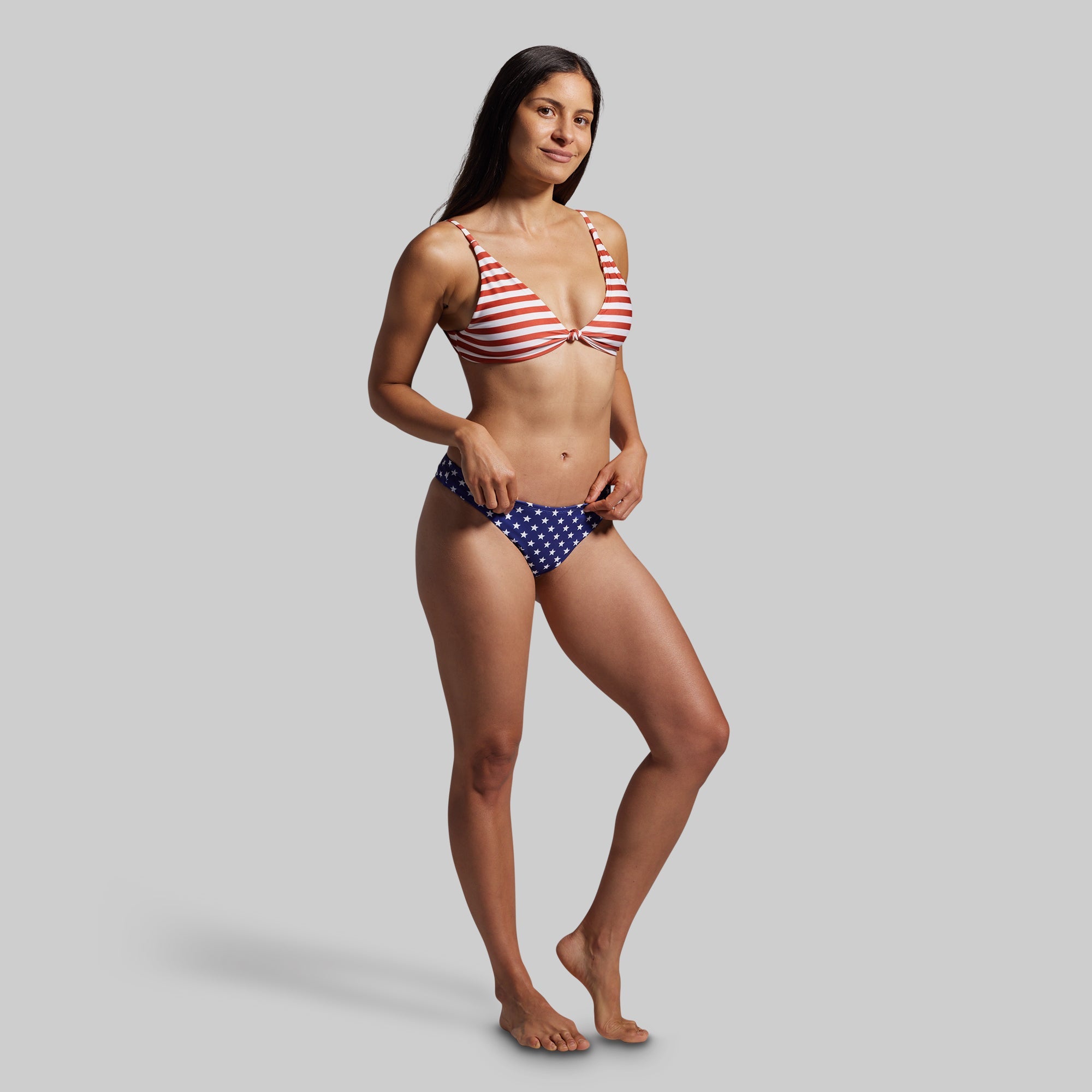 Sun Seeker Cheeky Thong Set (Blue Stars)